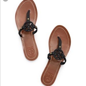 Tory Burch Mini Miller Black Sandals 8.5